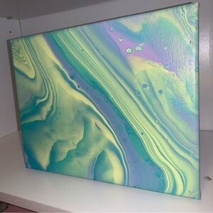 8.5”X11” Poured Painting